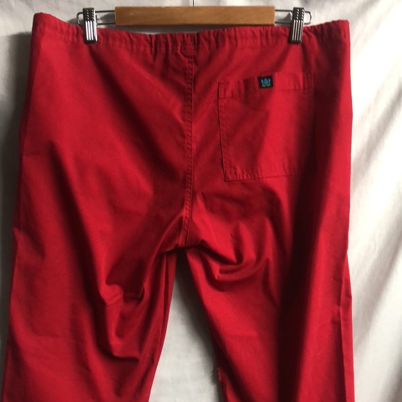 Small red lotus brand scrub pants guc drawstring waist - Picture 7 of 9
